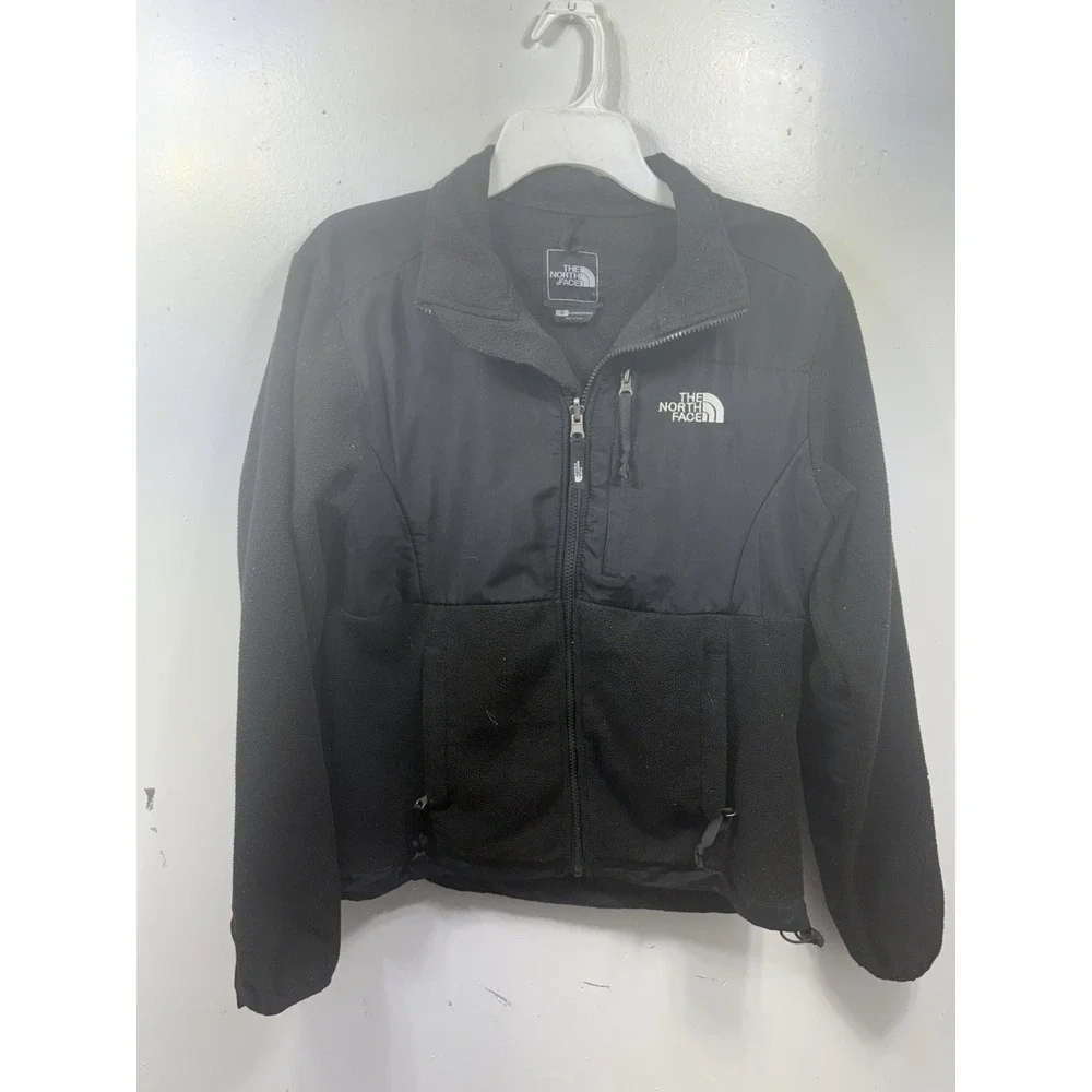 The North Face  Denali Jacket Womens Small Black Outdoors Hiking Fleece Logo